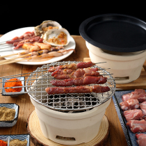 Japanese mini mud stove small oven home old stove barbecue barbecue barbecue crockery Clay Fire carbon baking charcoal stove small carbon stove