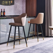 Light luxury front desk chair Italian bar chair Bar chair American country Nordic bar chair Fashion modern household high stool