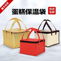 Cake Insulation Bag Thickened Aluminum Foil Refrigerated Bag Hand Refreshing Bag Winter Big Number Takeaway Pack Bag Distribution Box