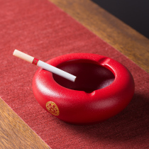 Wedding wedding wedding supplies red festive ashtray creative personality trend household living room ceramics anti-flying ash