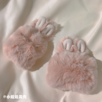 The plush pink rabbit is suitable for Airpods Pro two or three generations of protective suit for the lovely Apple Bluetooth headset box