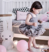 Girl Tutu Lian Dress Summer Child Cake Skirt Woman Baby Harness Fluffy Skirt Princess Skirt Babys Gown