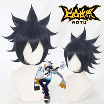 Purple home bump world Thunder cos wig blue sky wig modeling wig