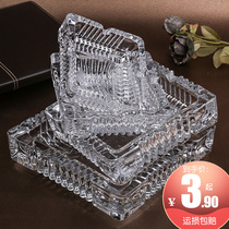 Pomelo Rice a large glass ashtray creative personality trend multifunctional living room ashtray Crystal household
