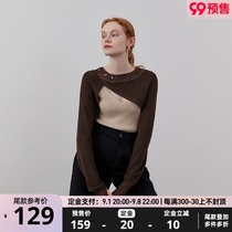 circlofy early autumn new knitted cardigan womens French autumn two-piece suit design sense vest sweater