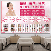 Beauty salon advertising poster custom freckle and acne decoration hanging picture mole and scar comparison picture wall stickers custom