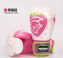 Foreign trade OEM Brazilian PRETORIAN Boxing Strawberry 10~12oz Boxing Gloves Muay Thai Boxing