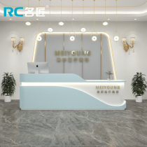 Beauty salon cashier Bar clothing store Commercial womens clothing store Simple shop Arc hair salon front desk reception desk