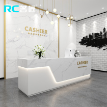 Beauty salon Front desk Reception desk Clothing store Cashier counter Simple modern company bar Wedding shop Hair salon