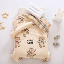 Cotton Kindergarten Quilt Three Piece Set Six Piece Set Children Admission Nap Special Baby quilt cover Bedding