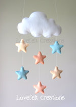 Handmade European and American explosion cloud hanging pendant design diy photography props Childrens room decoration love net red