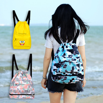 Wet and dry separation swimming bag waterproof summer seaside swimming beach bag Female mens fitness bag with separate shoe bag