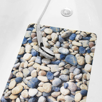 Janeouya European style creative PVC cloth composite fashion pebble bathroom non-slip mat Bathtub floor mat