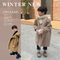 Childrens clothing 2021 childrens double face male and female baby autumn and winter style jacket boy foreign air winter clothing blouses