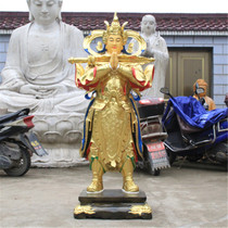  Dedicated to the temple resin buddha statue 1 meter 5 Gassho Wei Tuo Bodhisattva Temple Wei Tuo Buddha Statue Wei Tuo Buddha statue ornaments