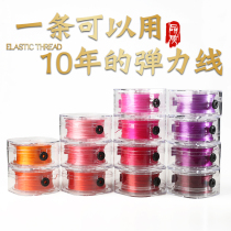 High-end Japan Import Flat Stock Elastic Line South Red Honeywax Pomegranate Stone Strings Beads Rope Sturdy Rope Sturdy Rope Sturdy