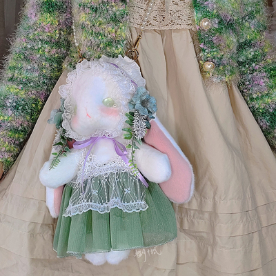taobao agent Hanfu, velvet summer shoulder bag, Lolita style, plush