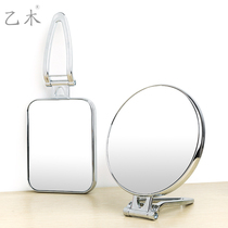 Small mirror makeup mirror portable folding desktop vanity mirror book desktop portable beauty handle double-sided mirror