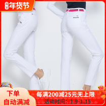 GOLF womens autumn and winter trousers outdoor sports slim womens threaded pants GOLF clothing ball pants pants