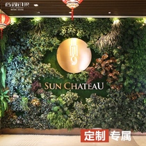 Customized] Simulation plant wall green plant background wall Balcony decoration simulation flower wall no peculiar smell customized style