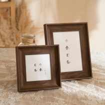 Walnut color frame table 6 inch 7 inch 8 inch 10 inch personality creative desktop decoration framed picture frame hanging wall horizontal and vertical