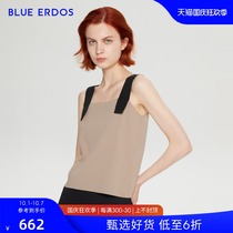 BLUE ERDOS womens 21 spring and summer new fashion wild collar four flat Womens vest