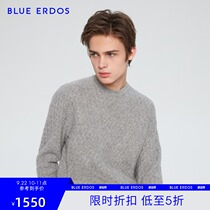 BLUE ERDOS mens temperament casual cashmere round neck twisted mens pullover sweater