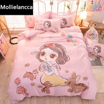 Snow White childrens room cotton duvet cover three sets of girls cotton 15m sheets four sets of fitted sheets