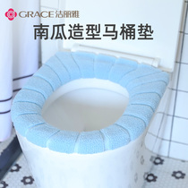 Jielia toilet mat household toilet cover gasket toilet four seasons universal cute European waterproof winter thickened