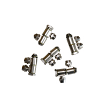 Vigorously fire eagle tire removal machine accessories Tire stripping machine trachea joint Hollow screw small cylinder head three-way joint