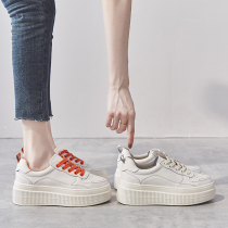 Small white shoes women 2021 new summer Joker increased father tide thick bottom biscuits trendy shoes Sports Board shoes thin shoes