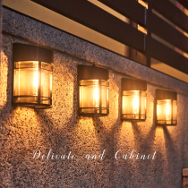 New Solar Outdoor Wall Lamp Courtyard Balcony Garden Light Arrangement Decoration Sky Black Automatic Bright Waterproof Small Night Light