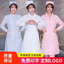 Nurse clothes Long sleeve womens winter clothes thick summer short sleeves white coat doctor clothes beauty salon pharmacy uniforms work clothes