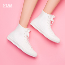 YUB rain shoes women Korean version of non-slip rubber shoes water boots urban water shoes fashion overshoes short tube rain boots rubber shoes