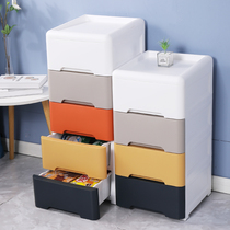King-size thickened childrens storage cabinet Plastic drawer type multi-layer baby wardrobe Toy finishing box locker