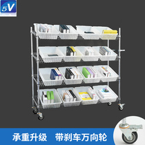 E-Commerce picking truck warehouse delivery with truck sorting truck picking mobile with Caster silent slope picking truck