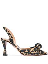 AQUAZZURA 2021 tip junction decorations wrapped ankle ladies high heel shoes