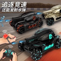 Gesture sensing remote control car tank 2 4G deformation watch stunt launch racing cool remote smart toy car