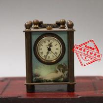 Antique clock seat clock pocket watch Wall Clock mechanical clock copper Watch Gift small retro small medium clock