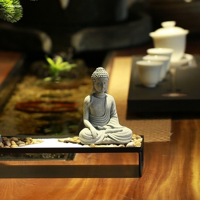 taobao agent Boring, read the scriptures!Before the exam, worship the quiet little sitting Buddha ornament of the Buddha statue of the Buddha Stone Stone