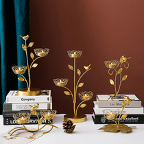 Nordic ins Wind iron bird Candlestick decorations ornaments creative home romantic table candlelight dinner props