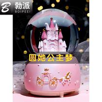 Childrens Day Christmas Crystal Ball Music Box New Years New Year Snowflake Childrens Girls Birthday