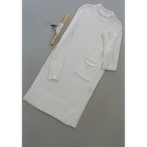 Full good brother C287-118] counter brand wool rabbit hair bottoming womens dress 0 59KG