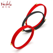 Edge lifts bracelet red rope can be worn 3D transfer bead road road Road bracelet magnet chain rope magnetic red and black rope
