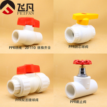 PPR full plastic double live ball valve steel core ball valve lifting stop valve 20 25 25 40 40 50 63 75 90