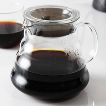 Heat-resistant glass hand-made coffee pot Household American drip pot Hand-made coffee appliance Cloud sharing pot