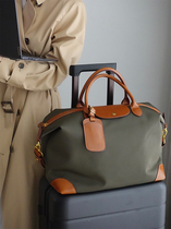 100 Hitch Large Capacity Commuter Tot Bag Single Shoulder Carry-on Leather Oxford Cloth Travel Bag Dumplings Bag for men and women Fitness bag