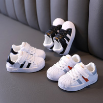 Baby shoes spring and autumn 1-3 one year old 2 small childrens shoes Childrens toddler shoes soft bottom female baby white shoes men