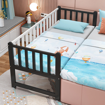 Childrens bed with guardrail boy single bed girl princess bed iron splicing widening bedside baby splicing big bed