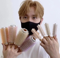 Korean net red Haum Heneng professional ceramic hair root fluffy air bangs comb INS cylinder roller comb